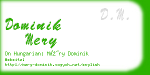 dominik mery business card